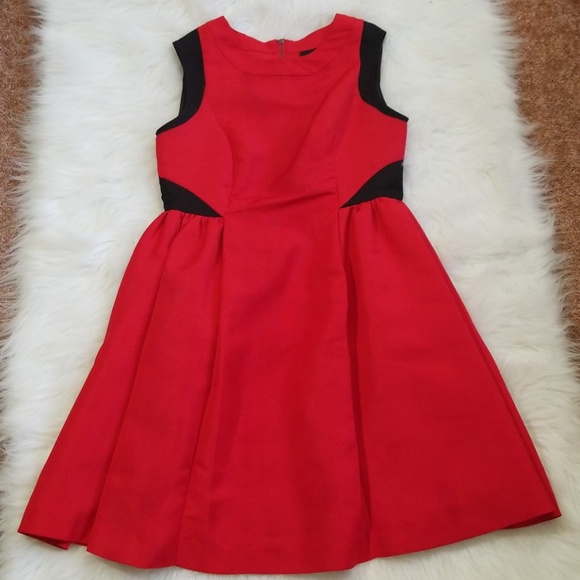 Prabal Gurun  party tea red/black dress. Size 8 - Picture 3 of 8